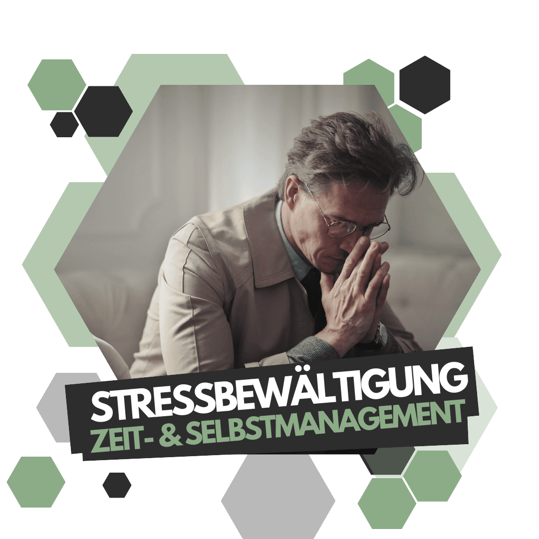 Stressbewältigung - Zeit- & Selbstmanagement Ein Mann verzweifelnd auf dem Sofa